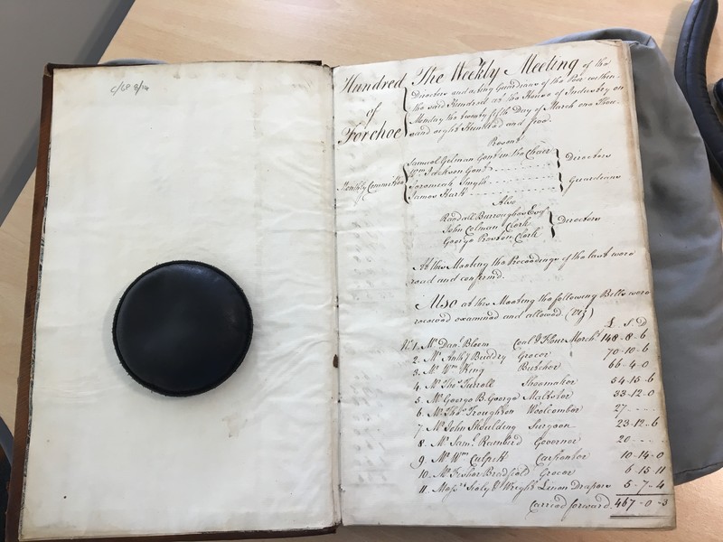Forehoe Hundred - House of Industry Minute Book 1805-1807 p0-1 image 1