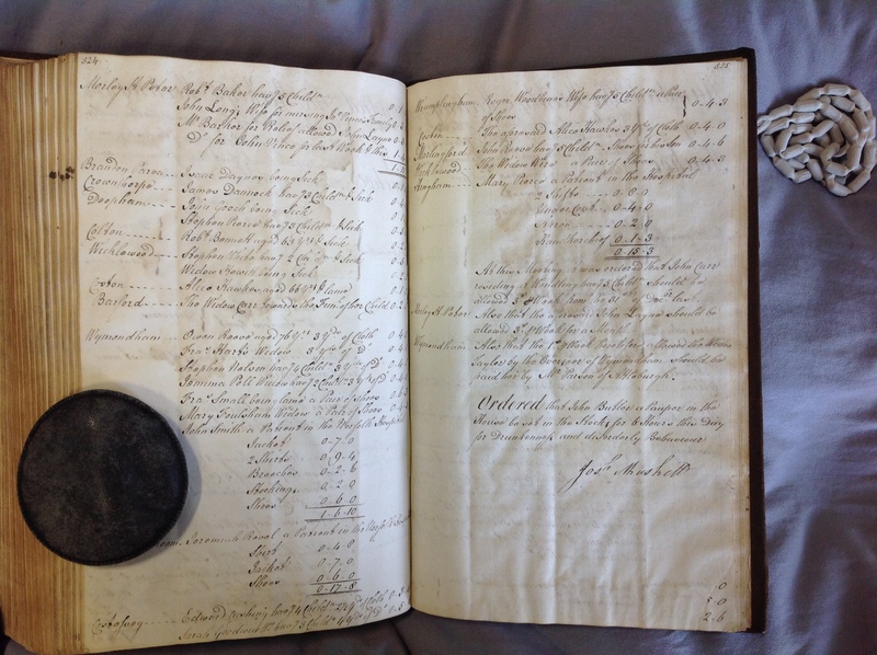 Forehoe Hundred - House of Industry Minute Book 1802-1805 p524-525 image 1 Forehoe Hundred - House of Industry Minute Book 1802-1805 p524-525 image 1