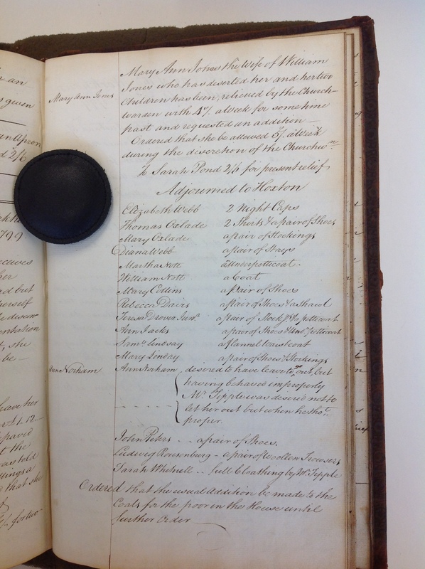 St Andrew Undershaft - Workhouse Minute Book 1780-1801 p241 image 1 St Andrew Undershaft - Workhouse Minute Book 1780-1801 p241 image 1