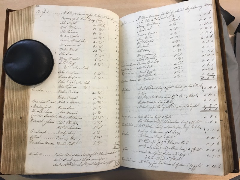 Forehoe Hundred - House of Industry Minute Book 1807-1809 p336-337 image 1 Forehoe Hundred - House of Industry Minute Book 1807-1809 p336-337 image 1