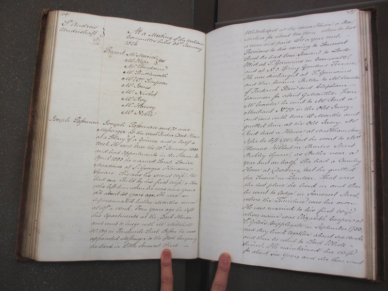 St Andrew Undershaft - Workhouse Minute Book 1822-1828 p138-139 image 1 St Andrew Undershaft - Workhouse Minute Book 1822-1828 p138-139 image 1
