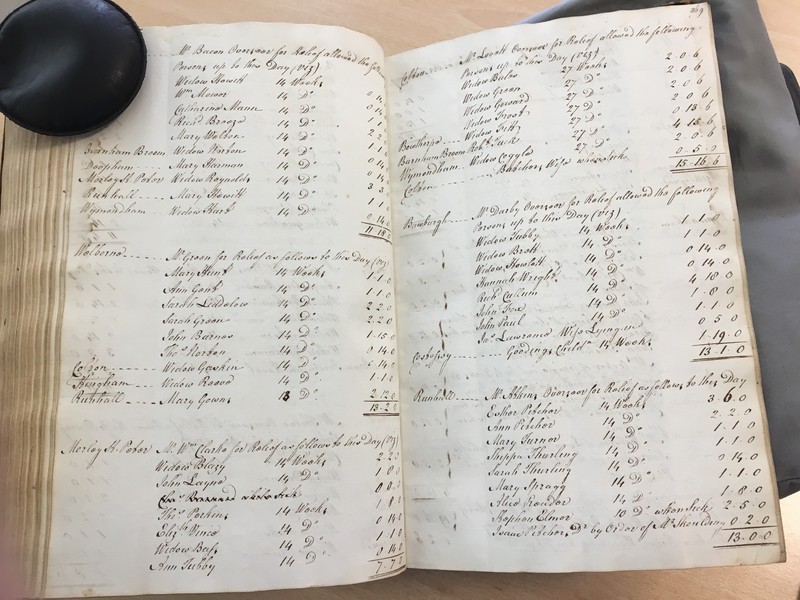 Forehoe Hundred - House of Industry Minute Book 1805-1807 p368-369 image 1 Forehoe Hundred - House of Industry Minute Book 1805-1807 p368-369 image 1