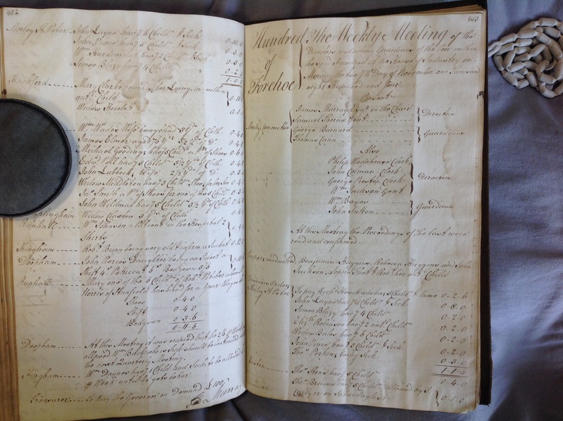 Forehoe Hundred - House of Industry Minute Book 1802-1805 p452-453 image 1 Forehoe Hundred - House of Industry Minute Book 1802-1805 p452-453 image 1