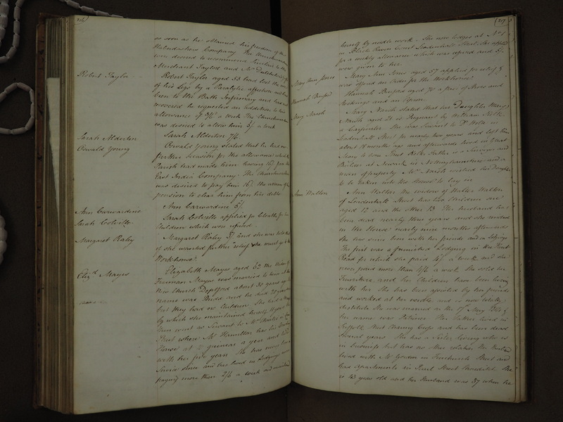St Andrew Undershaft - Workhouse Minute Book 1814-1822 p216-217 image 1