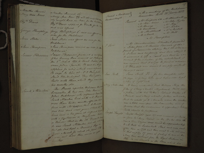 St Andrew Undershaft - Workhouse Minute Book 1814-1822 p236-237 image 1