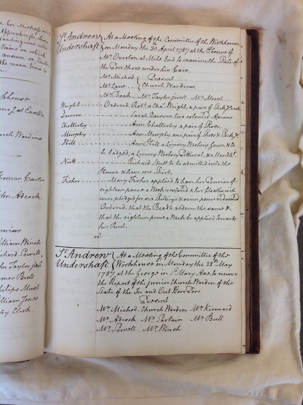 St Andrew Undershaft - Workhouse Minute Book 1780-1801 p87 image 1 St Andrew Undershaft - Workhouse Minute Book 1780-1801 p87 image 1