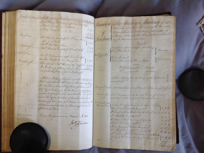 Forehoe Hundred - House of Industry Minute Book 1802-1805 p152-153 image 1 Forehoe Hundred - House of Industry Minute Book 1802-1805 p152-153 image 1