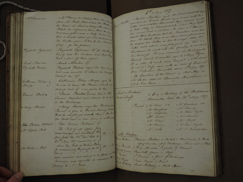 St Andrew Undershaft - Workhouse Minute Book 1814-1822 p79-80 image 1