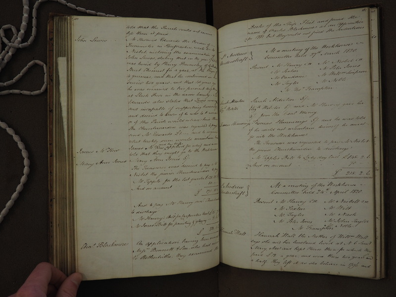 St Andrew Undershaft - Workhouse Minute Book 1814-1822 p180-181 image 1