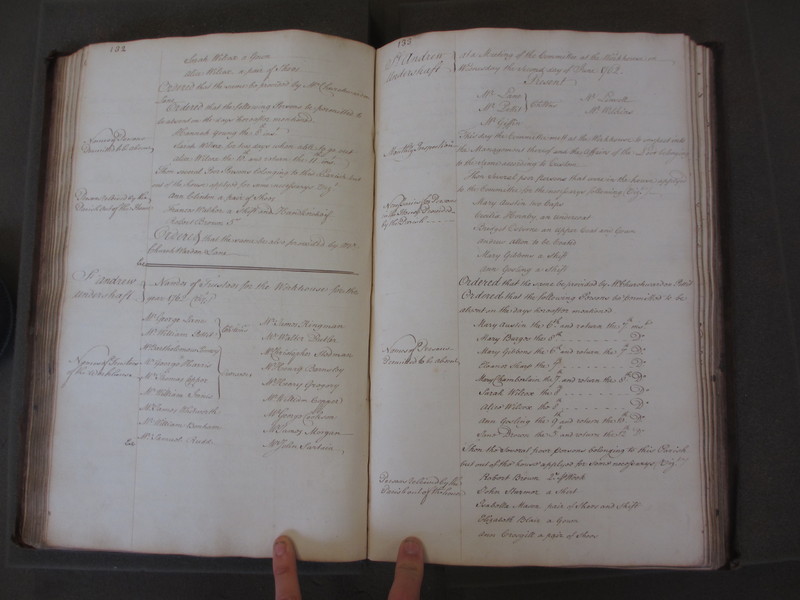 St Andrew Undershaft - Workhouse Minute Book 1748-1780 p132-133 image 1 St Andrew Undershaft - Workhouse Minute Book 1748-1780 p132-133 image 1
