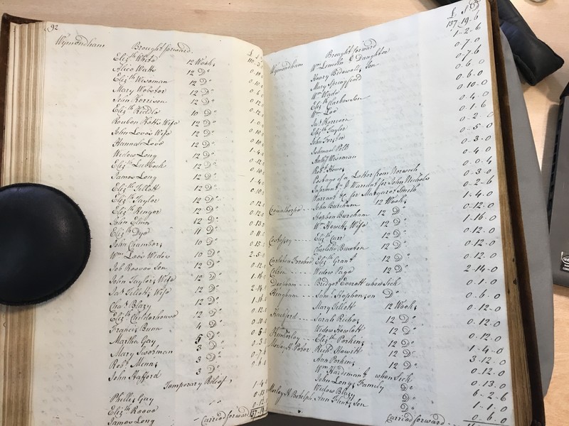 Forehoe Hundred - House of Industry Minute Book 1807-1809 p92-93 image 1 Forehoe Hundred - House of Industry Minute Book 1807-1809 p92-93 image 1