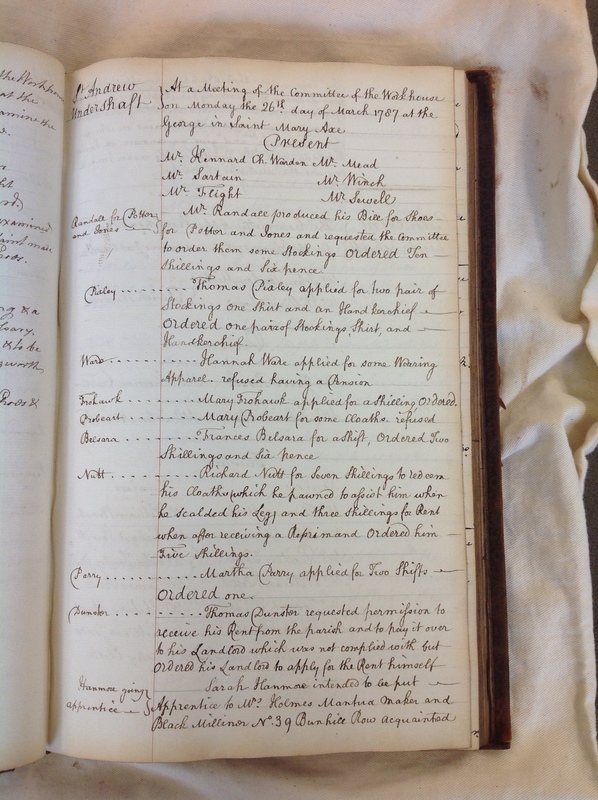 St Andrew Undershaft - Workhouse Minute Book 1780-1801 p85 image 1 St Andrew Undershaft - Workhouse Minute Book 1780-1801 p85 image 1