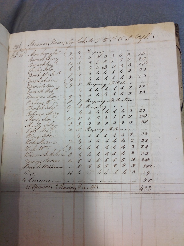 Forehoe Hundred - House of Industry Spinning Book 1805-1809 p89 image 1