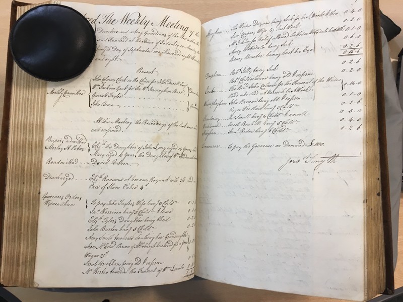 Forehoe Hundred - House of Industry Minute Book 1807-1809 p246-247 image 1