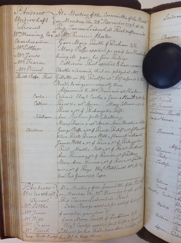 St Andrew Undershaft - Workhouse Minute Book 1780-1801 p188 image 1 St Andrew Undershaft - Workhouse Minute Book 1780-1801 p188 image 1
