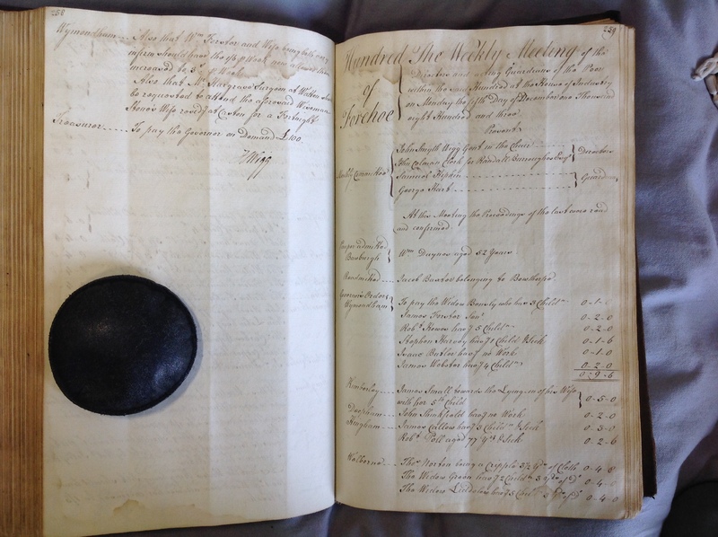Forehoe Hundred - House of Industry Minute Book 1802-1805 p258-259 image 1 Forehoe Hundred - House of Industry Minute Book 1802-1805 p258-259 image 1