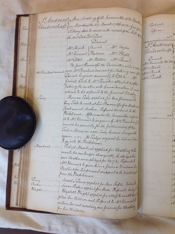 St Andrew Undershaft - Workhouse Minute Book 1780-1801 p74 image 1 St Andrew Undershaft - Workhouse Minute Book 1780-1801 p74 image 1