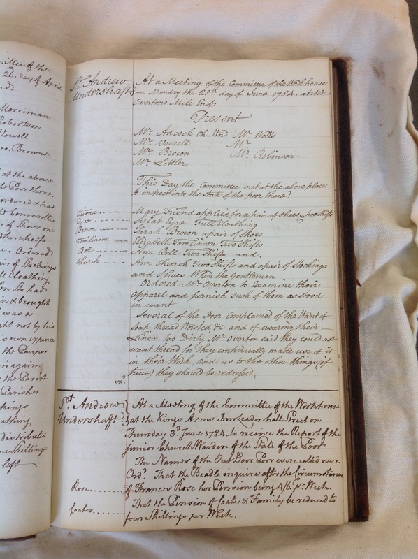 St Andrew Undershaft - Workhouse Minute Book 1780-1801 p57 image 1