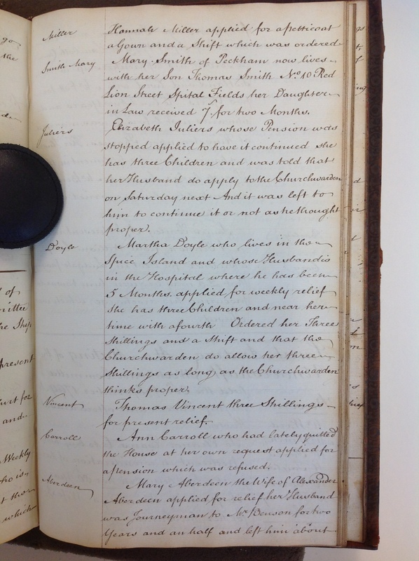 St Andrew Undershaft - Workhouse Minute Book 1780-1801 p235 image 1 St Andrew Undershaft - Workhouse Minute Book 1780-1801 p235 image 1
