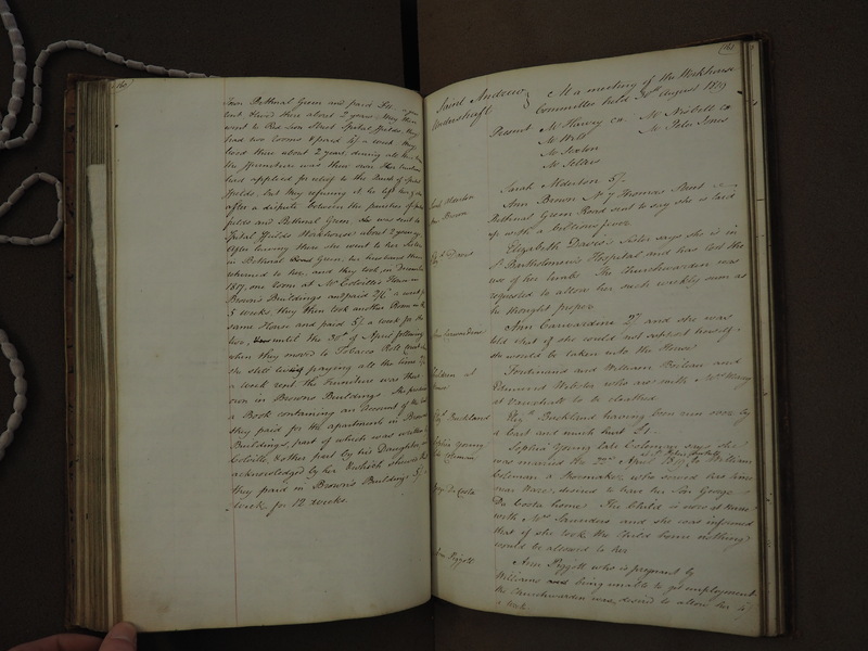 St Andrew Undershaft - Workhouse Minute Book 1814-1822 p160-161 image 1