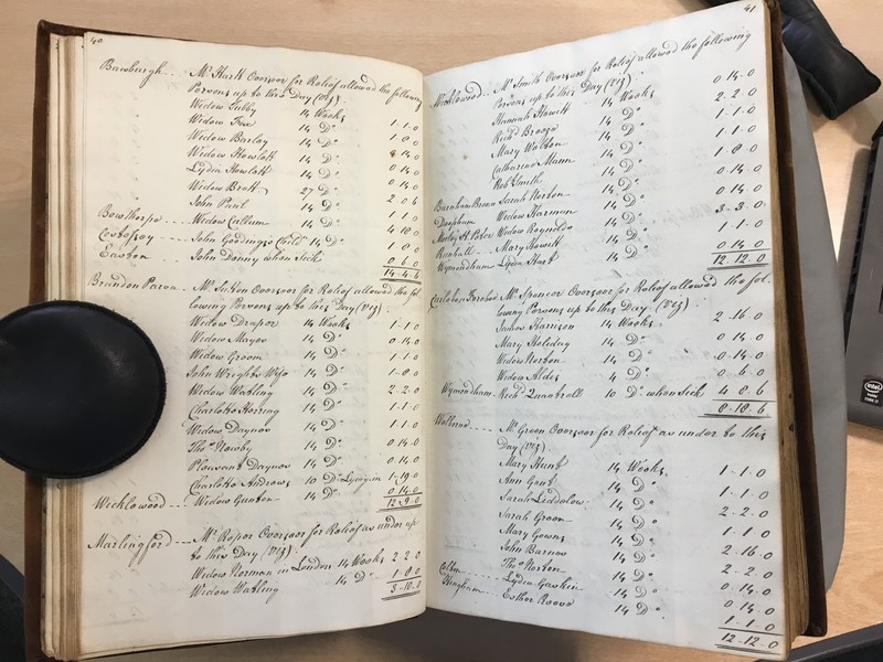 Forehoe Hundred - House of Industry Minute Book 1807-1809 p40-41 image 1 Forehoe Hundred - House of Industry Minute Book 1807-1809 p40-41 image 1