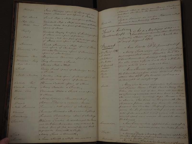 St Andrew Undershaft - Workhouse Minute Book 1801-1814 p4 image 1 St Andrew Undershaft - Workhouse Minute Book 1801-1814 p4 image 1