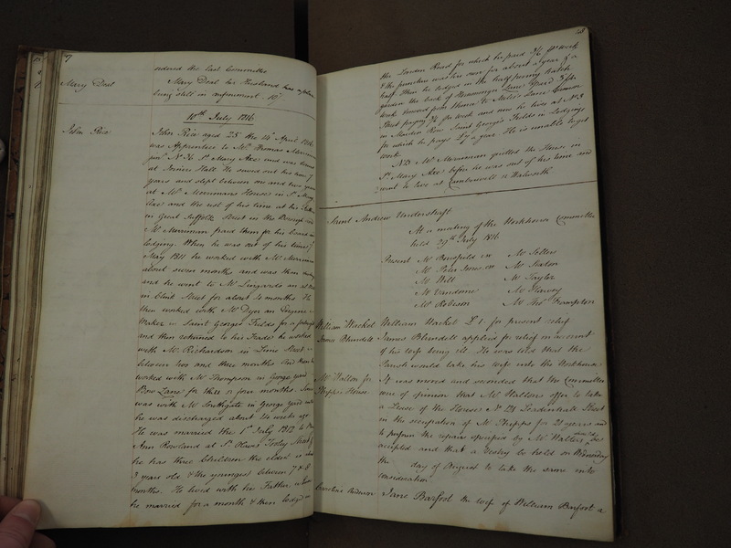 St Andrew Undershaft - Workhouse Minute Book 1814-1822 p47-48 image 1