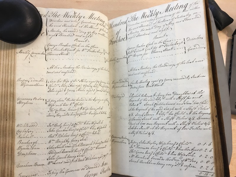 Forehoe Hundred - House of Industry Minute Book 1807-1809 p180-181 image 1 Forehoe Hundred - House of Industry Minute Book 1807-1809 p180-181 image 1