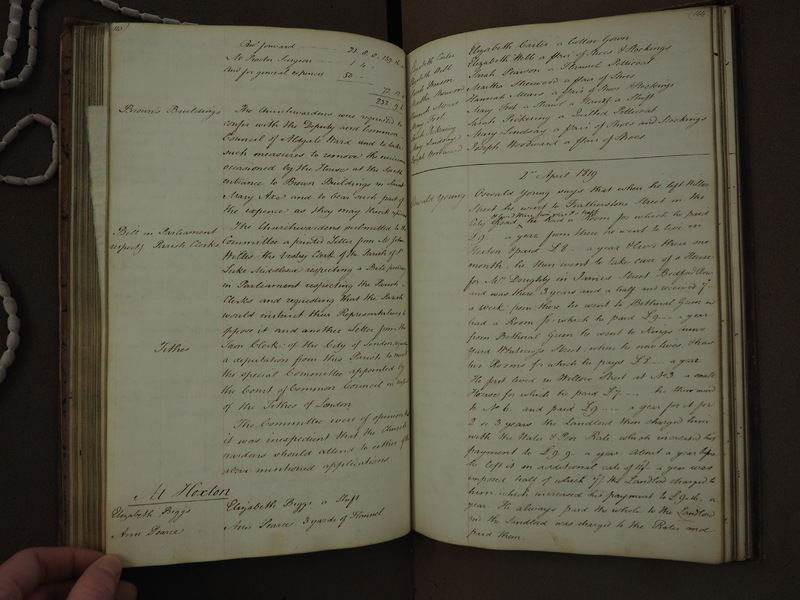 St Andrew Undershaft - Workhouse Minute Book 1814-1822 p143-144 image 1