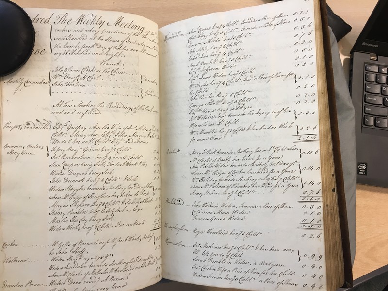 Forehoe Hundred - House of Industry Minute Book 1807-1809 p284-285 image 1 Forehoe Hundred - House of Industry Minute Book 1807-1809 p284-285 image 1