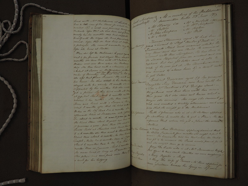 St Andrew Undershaft - Workhouse Minute Book 1814-1822 p154-155 image 1