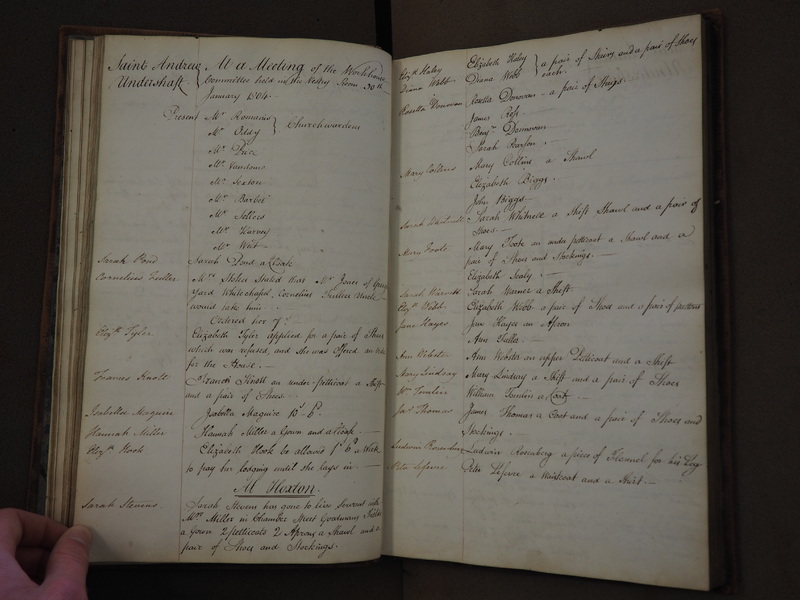 St Andrew Undershaft - Workhouse Minute Book 1801-1814 p24 image 1 St Andrew Undershaft - Workhouse Minute Book 1801-1814 p24 image 1