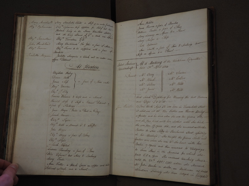St Andrew Undershaft - Workhouse Minute Book 1801-1814 p26 image 1 St Andrew Undershaft - Workhouse Minute Book 1801-1814 p26 image 1