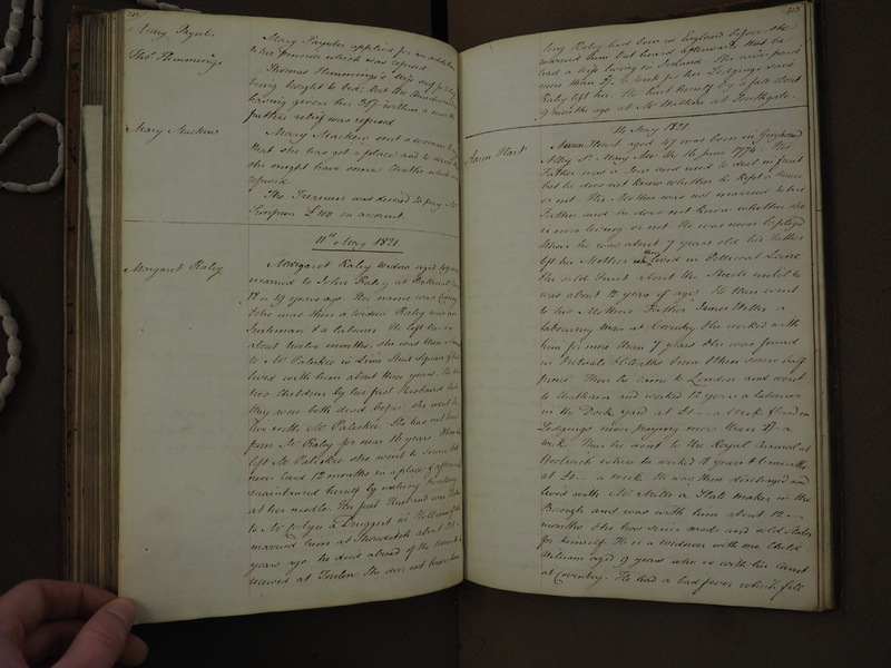 St Andrew Undershaft - Workhouse Minute Book 1814-1822 p212-213 image 1