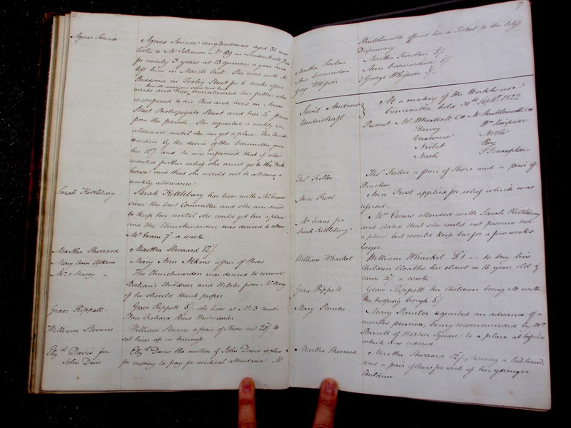 St Andrew Undershaft - Workhouse Minute Book 1822-1828 p16-17 image 1 St Andrew Undershaft - Workhouse Minute Book 1822-1828 p16-17 image 1