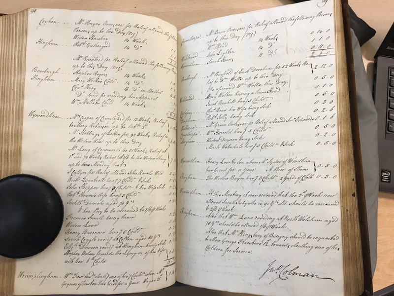 Forehoe Hundred - House of Industry Minute Book 1807-1809 p268-269 image 1 Forehoe Hundred - House of Industry Minute Book 1807-1809 p268-269 image 1