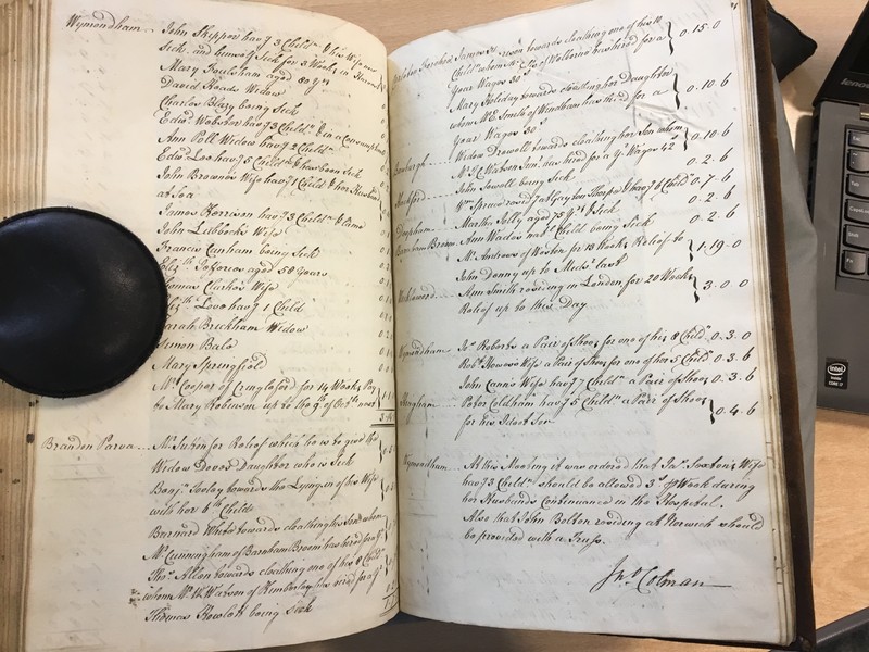 Forehoe Hundred - House of Industry Minute Book 1807-1809 p532-533 image 1 Forehoe Hundred - House of Industry Minute Book 1807-1809 p532-533 image 1