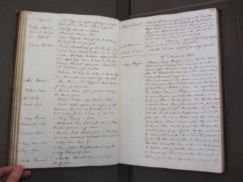 St Andrew Undershaft - Workhouse Minute Book 1822-1828 p58-59 image 1