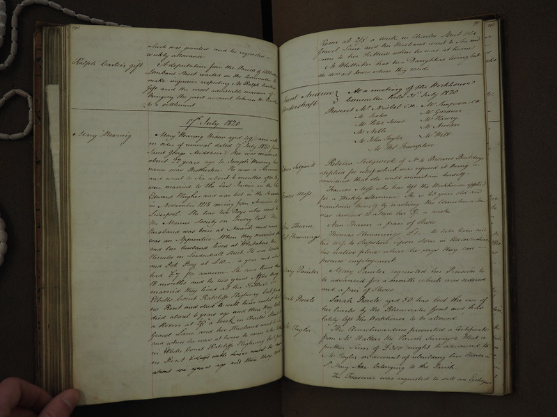 St Andrew Undershaft - Workhouse Minute Book 1814-1822 p190-191 image 1