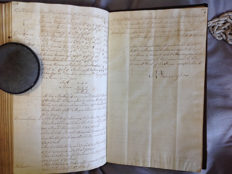 Forehoe Hundred - House of Industry Minute Book 1802-1805 p468-469 image 1 Forehoe Hundred - House of Industry Minute Book 1802-1805 p468-469 image 1