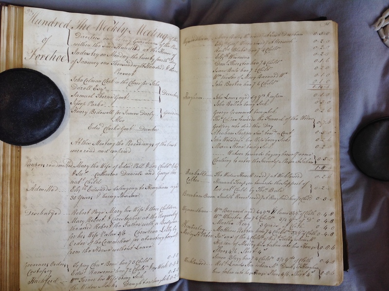 Forehoe Hundred - House of Industry Minute Book 1802-1805 p94-95 image 1