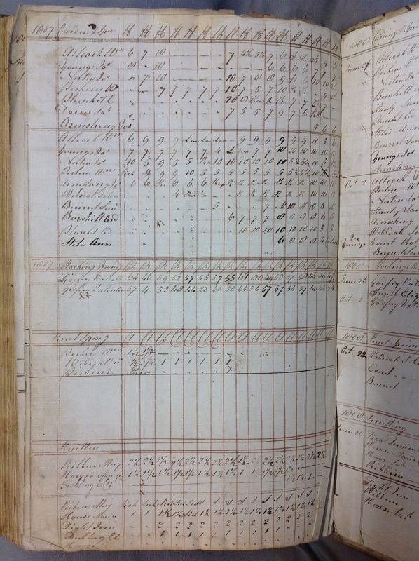 Forehoe Hundred - House of Industry Spinning Book 1805-1809 p235 image 1