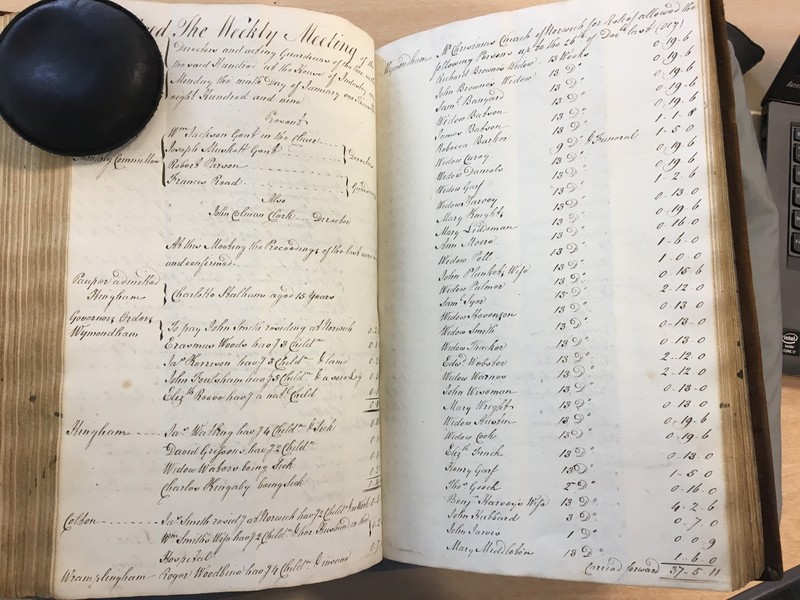 Forehoe Hundred - House of Industry Minute Book 1807-1809 p348-349 image 1 Forehoe Hundred - House of Industry Minute Book 1807-1809 p348-349 image 1