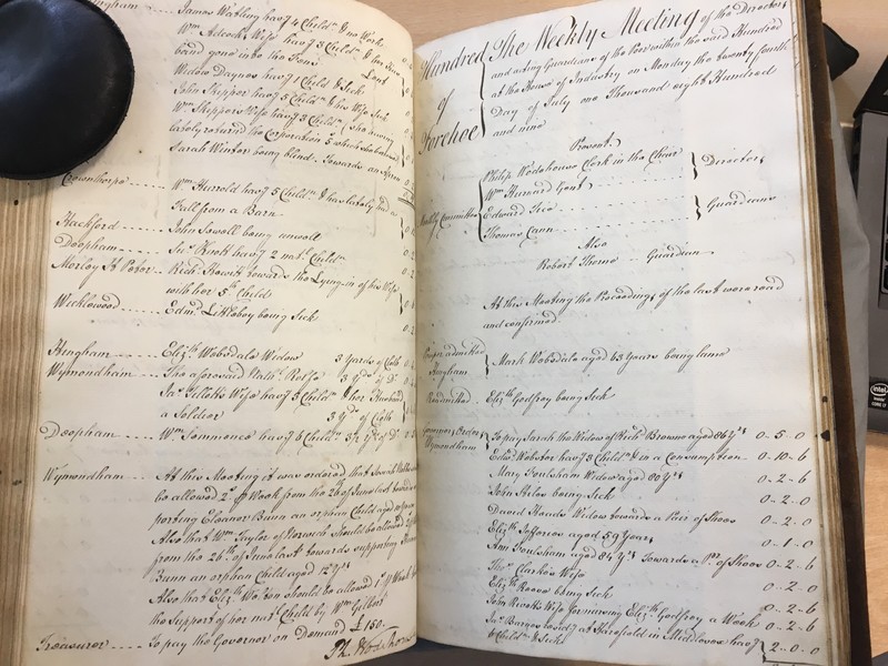 Forehoe Hundred - House of Industry Minute Book 1807-1809 p488-489 image 1 Forehoe Hundred - House of Industry Minute Book 1807-1809 p488-489 image 1