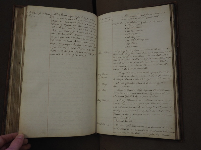 St Andrew Undershaft - Workhouse Minute Book 1801-1814 p105 image 1 St Andrew Undershaft - Workhouse Minute Book 1801-1814 p105 image 1
