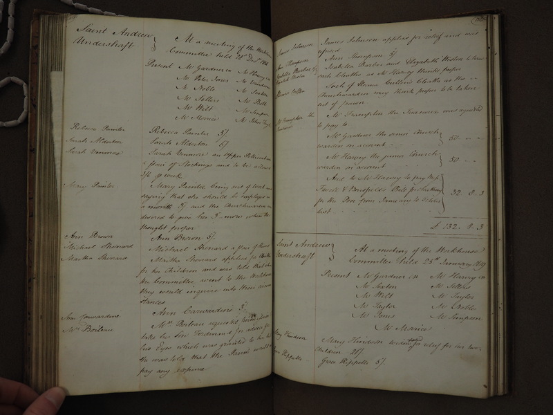 St Andrew Undershaft - Workhouse Minute Book 1814-1822 p135-136 image 1