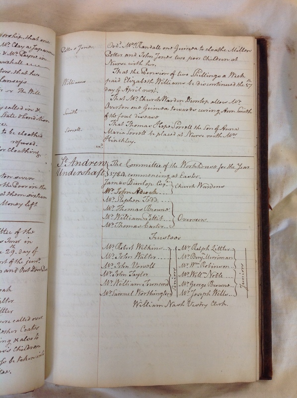 St Andrew Undershaft - Workhouse Minute Book 1780-1801 p55 image 1 St Andrew Undershaft - Workhouse Minute Book 1780-1801 p55 image 1