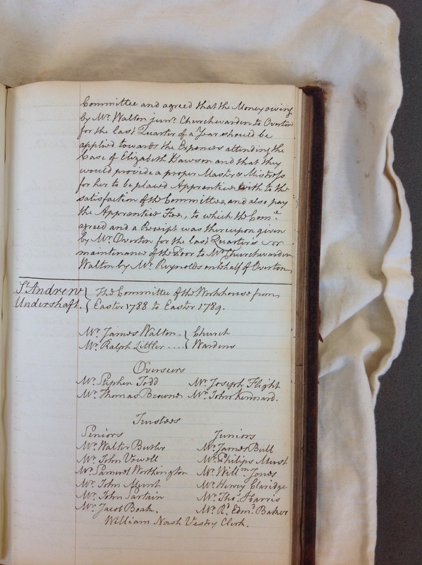 St Andrew Undershaft - Workhouse Minute Book 1780-1801 p101 image 1 St Andrew Undershaft - Workhouse Minute Book 1780-1801 p101 image 1