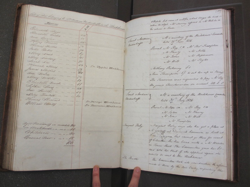 St Andrew Undershaft - Workhouse Minute Book 1822-1828 p152d-153 image 1 St Andrew Undershaft - Workhouse Minute Book 1822-1828 p152d-153 image 1
