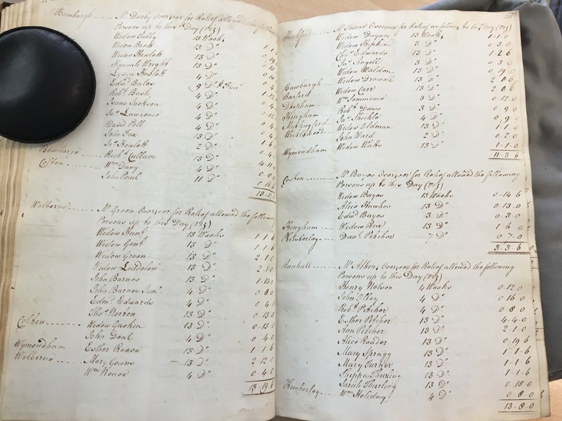 Forehoe Hundred - House of Industry Minute Book 1805-1807 p210-211 image 1